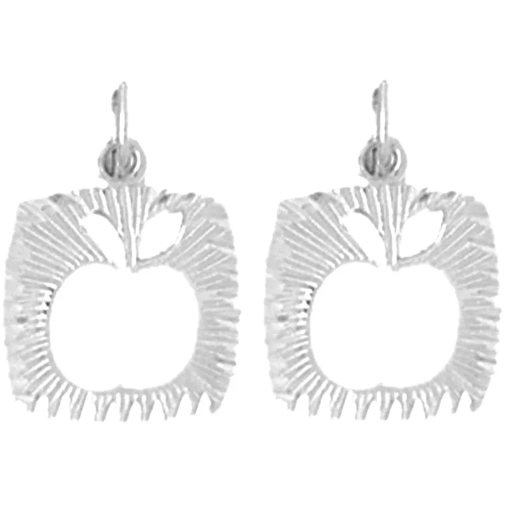 14K or 18K Gold Apple Earrings