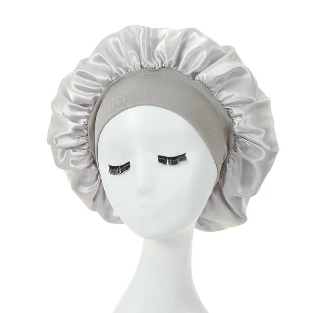 2-Pack: Satin Sleep Bonnet for Curly Hair