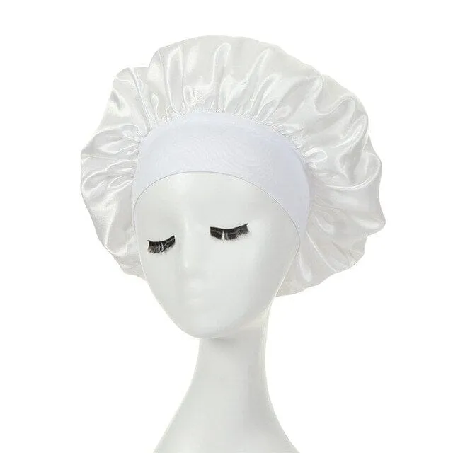 2-Pack: Satin Sleep Bonnet for Curly Hair