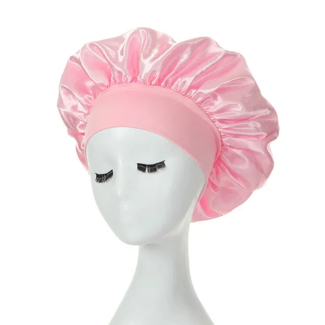 2-Pack: Satin Sleep Bonnet for Curly Hair