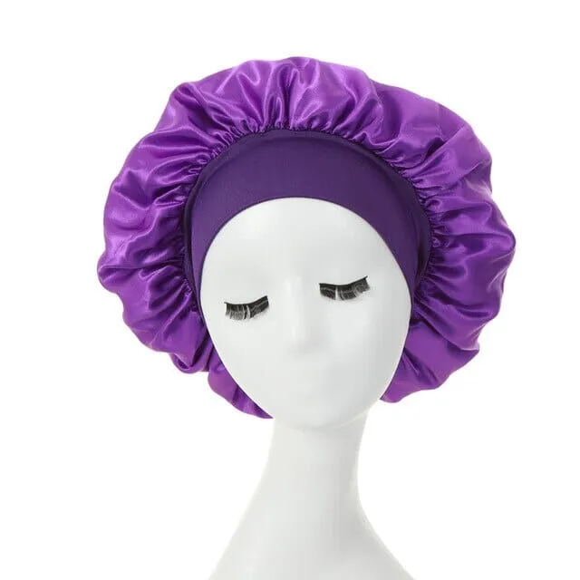 2-Pack: Satin Sleep Bonnet for Curly Hair