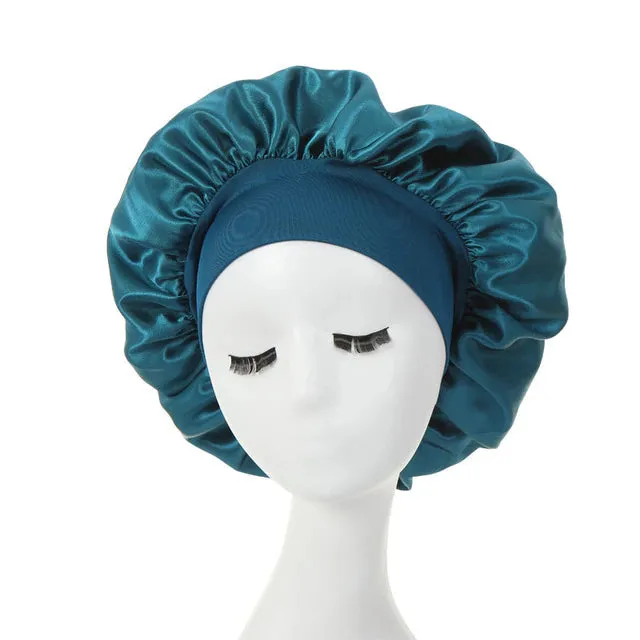 2-Pack: Satin Sleep Bonnet for Curly Hair