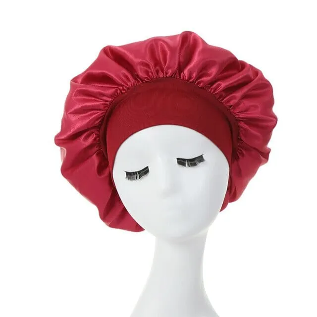 2-Pack: Satin Sleep Bonnet for Curly Hair