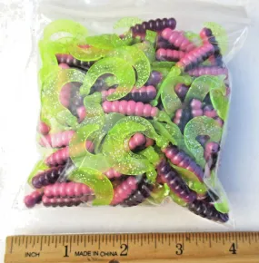 35 ct Cam's Bubble Gum 2" Curly Tail Soft Crappie Jig & Trout,Bream,Panfish Baits