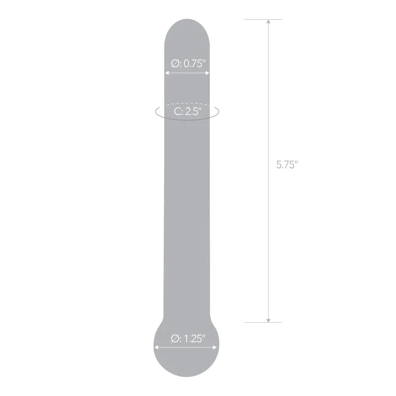 7 Inch Straight Glass Dildo