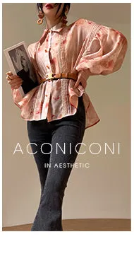 Aconiconi Elegant Jean Retro High Waist Elastic Slim Fit Mermaid Flared Pants- Land Mermaid