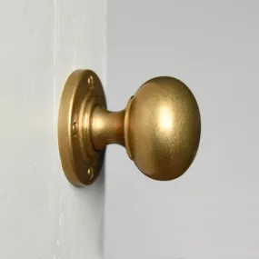 Aged Brass Large Bun Door Knobs