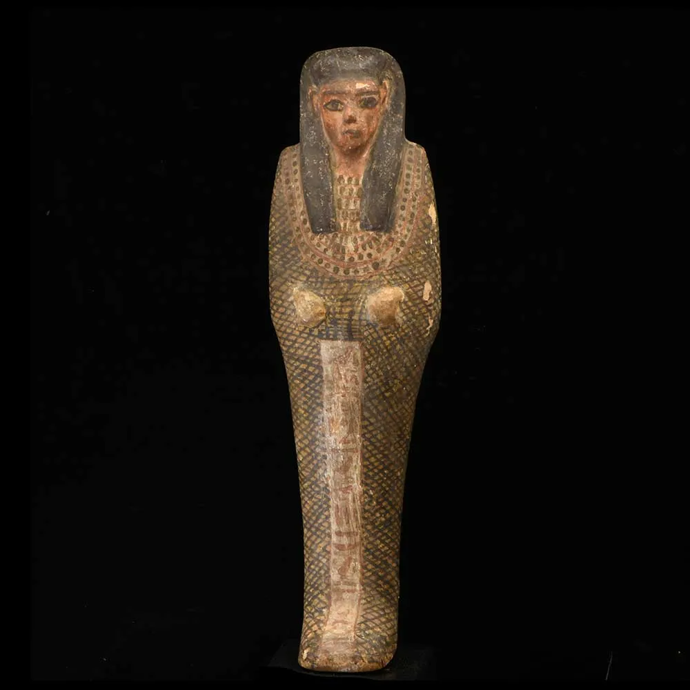 An Egyptian Wood Figure of Imsety, Ptolemaic Period, ca. 332 - 30 BCE