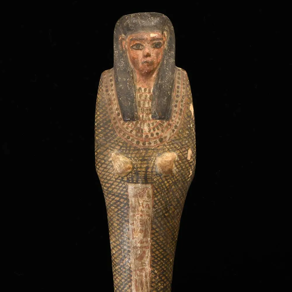 An Egyptian Wood Figure of Imsety, Ptolemaic Period, ca. 332 - 30 BCE