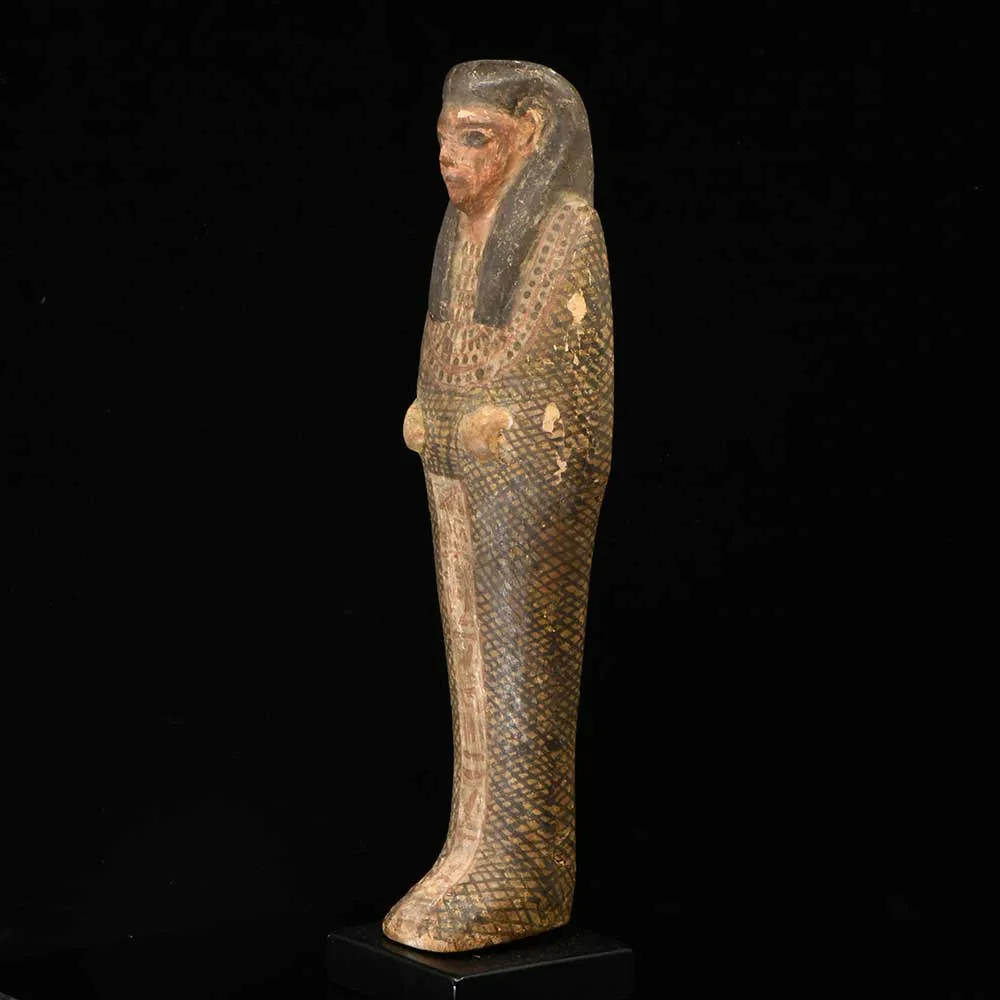 An Egyptian Wood Figure of Imsety, Ptolemaic Period, ca. 332 - 30 BCE