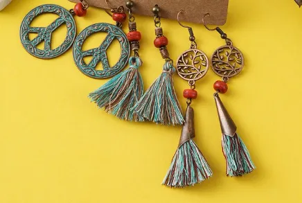 Beautiful Set of 3 Boho Earrings