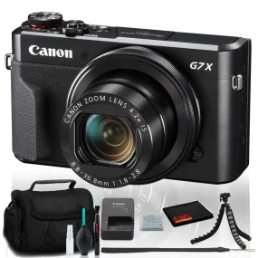 Canon PowerShot G7 X Mark II Digital Camera (Intl Model) With Case and Tripod