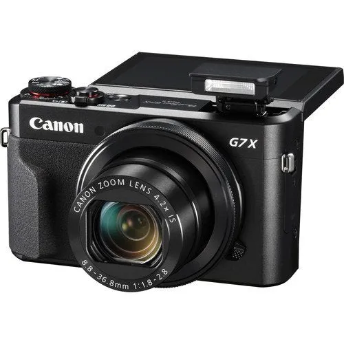 Canon PowerShot G7 X Mark II w/Accessories Bundle - Digital Camera w/1 Inch CMOS Sensor and Tilt LCD Screen Touchscreen