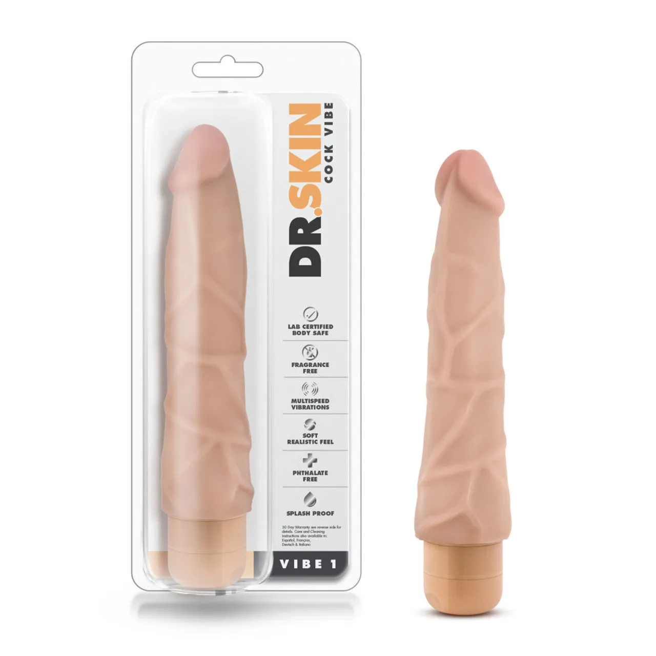 Cock Vibe 1 9 Inch Vibrating Cock - Beige Clearance