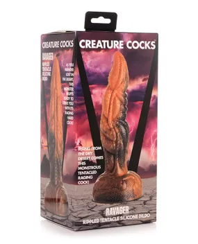 Creature Cocks Ravager Rippled Tentacle Silicone Dildo