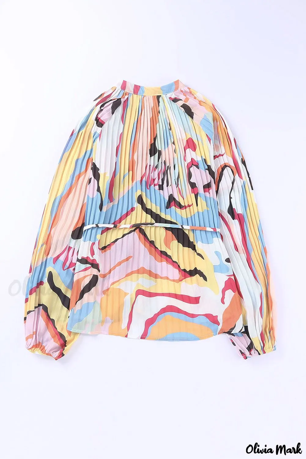 Deanwangkt - Multicolor Crinkle Long Sleeve Tropical Fish Skin Shirt