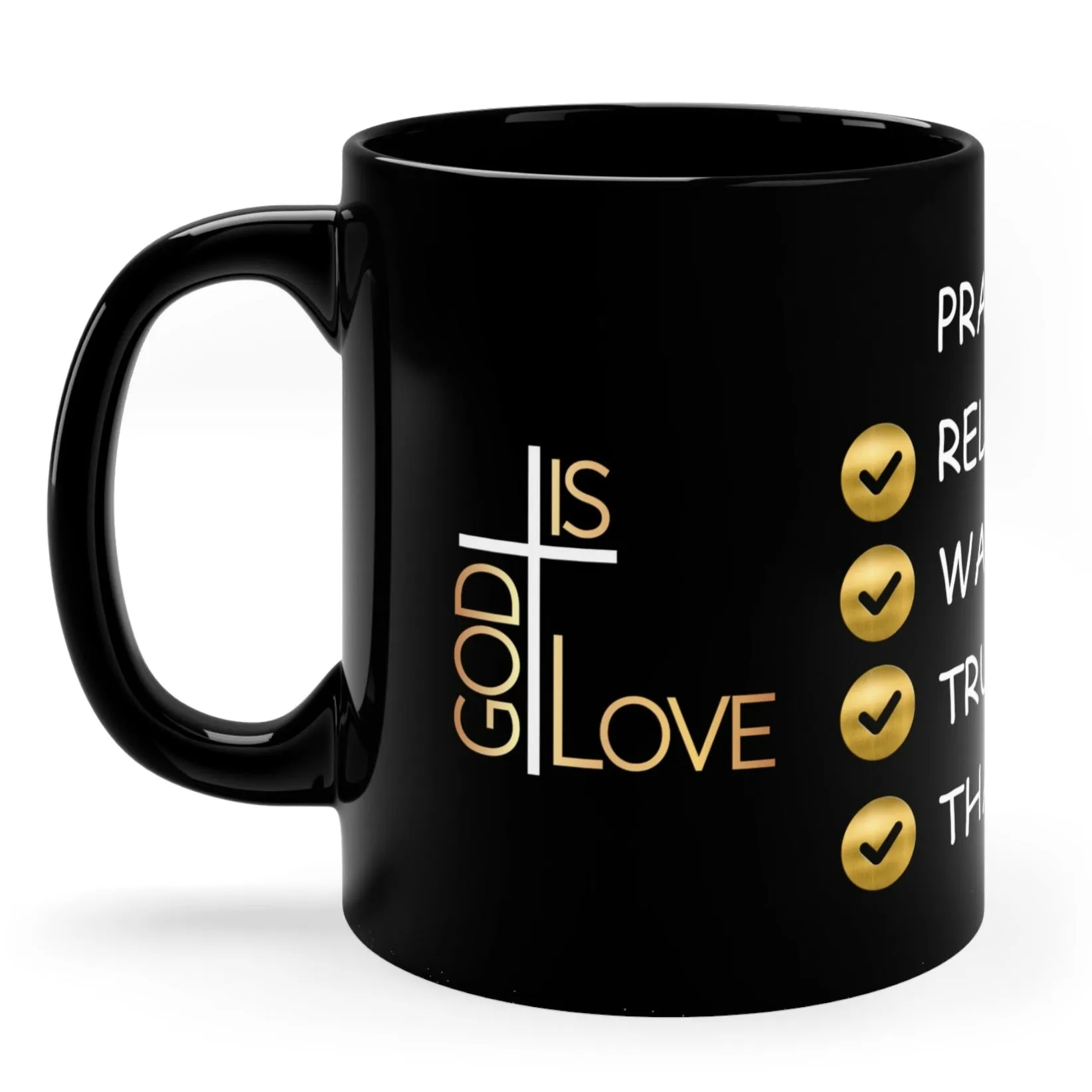 FIVE STEPS OF FAITH MUG - MUGSCITY 23 - FAITH COFFEE MUGS