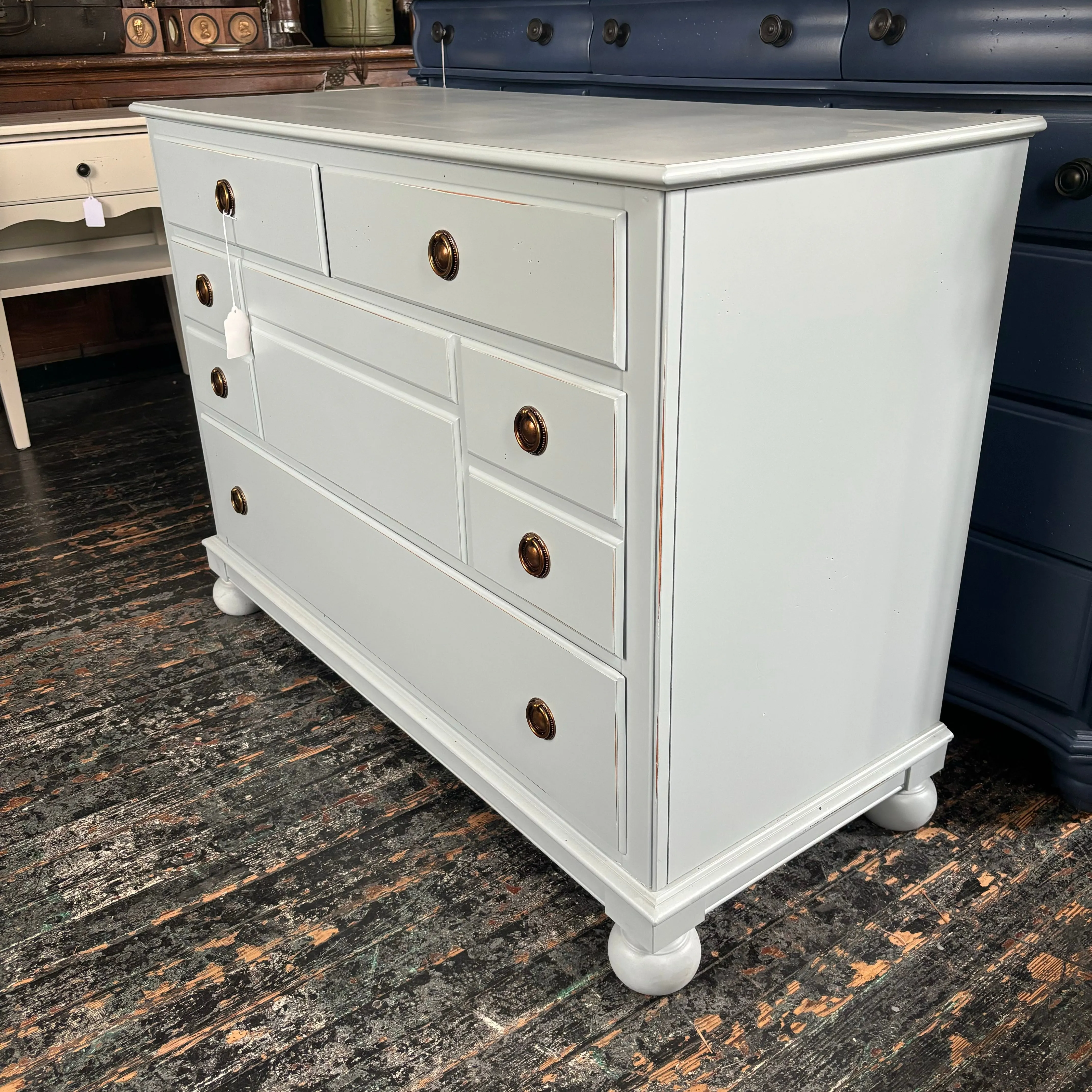 French Blue Chest of Drawers