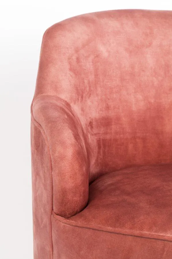 FRINGE ME UP armchair aged pink