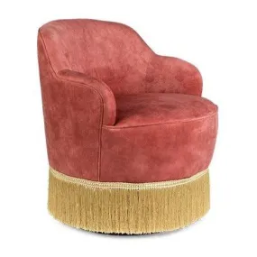 FRINGE ME UP armchair aged pink