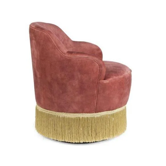 FRINGE ME UP armchair aged pink