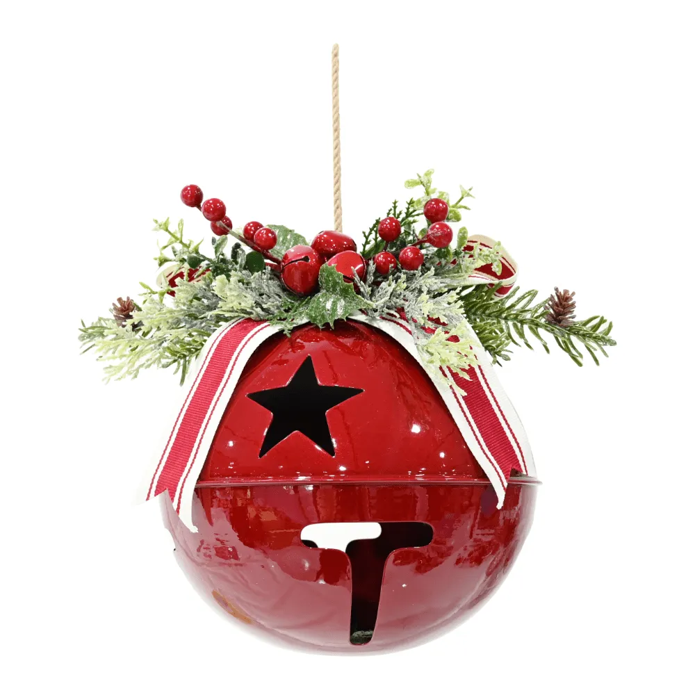 Glossy Red Nutbell Berry Deco (20cm)