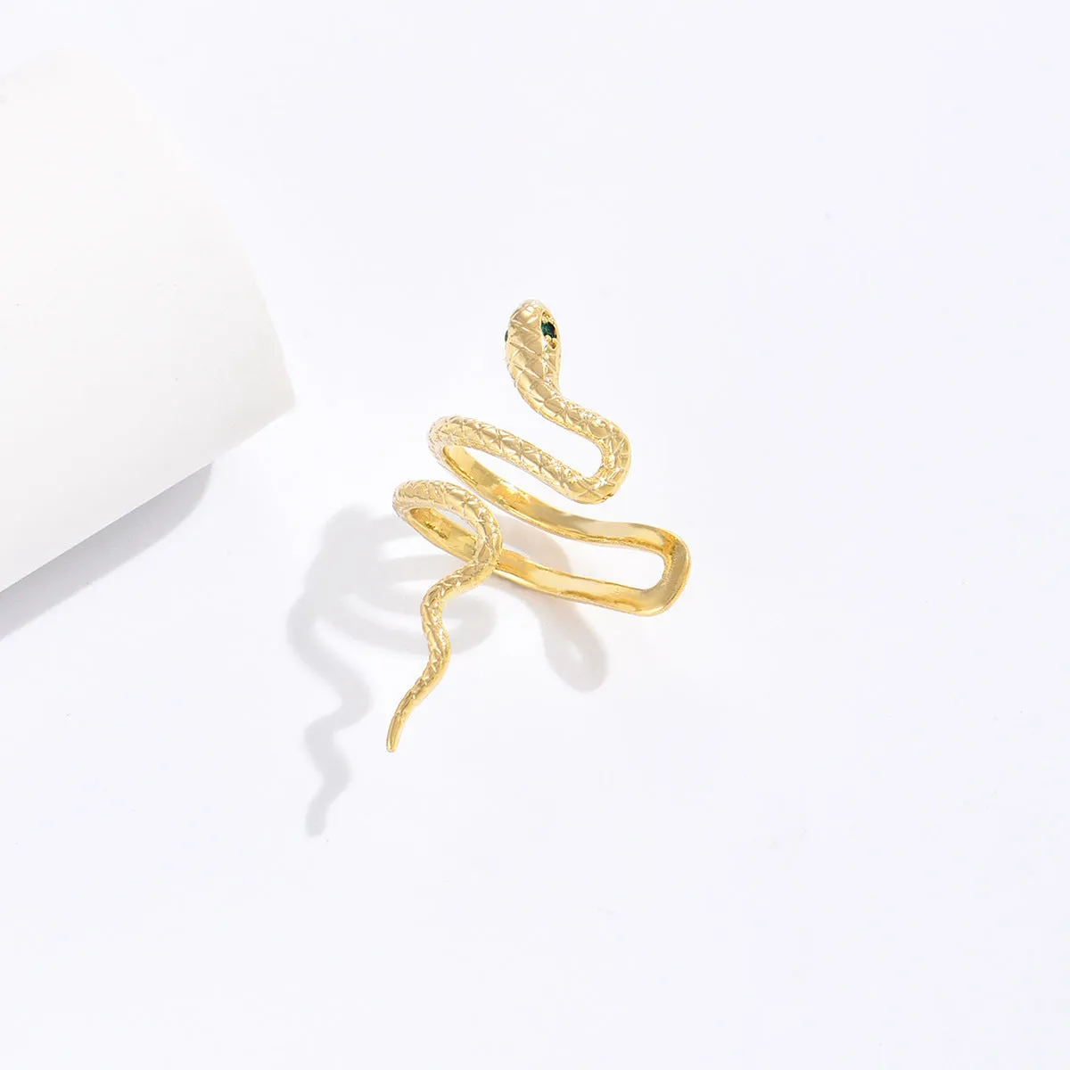 Gold Snake Winding Retro Ear Clip