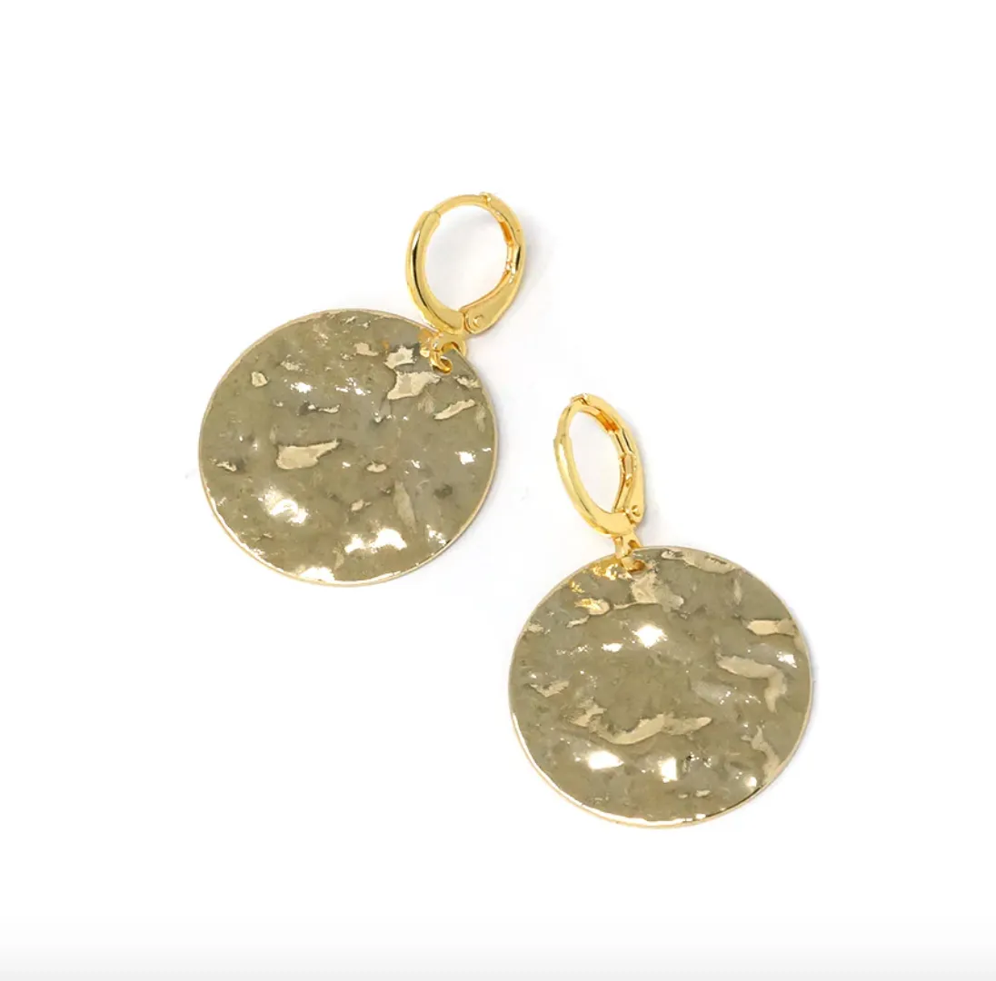 JEN Gold Disk Earring