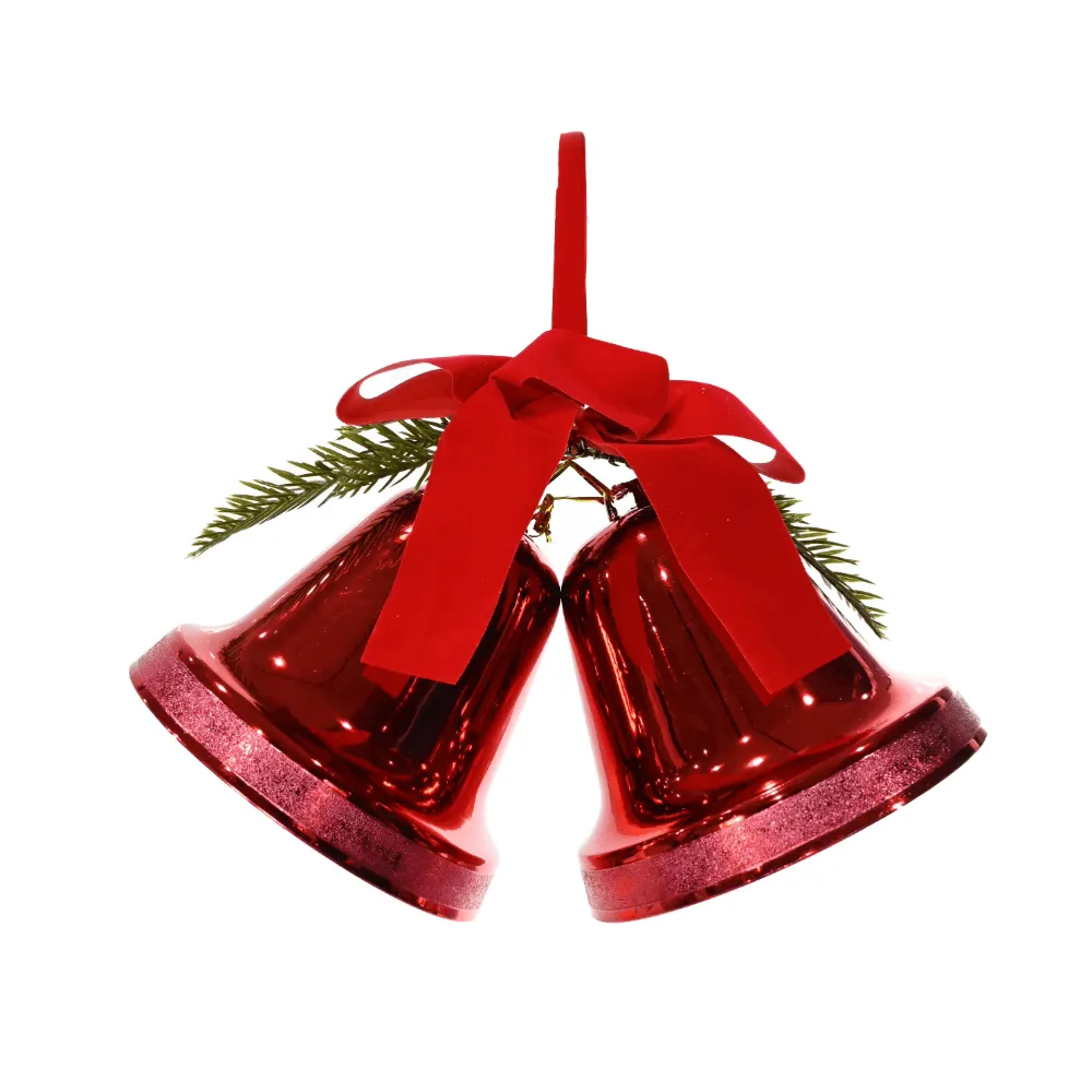 Jumbo Twin Bells with Ribbon Asst