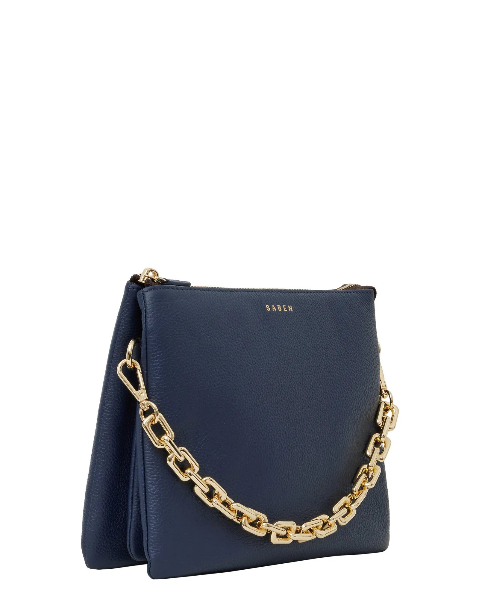 Matilda Crossbody Bag - Midnight Blue   Chunky Chain