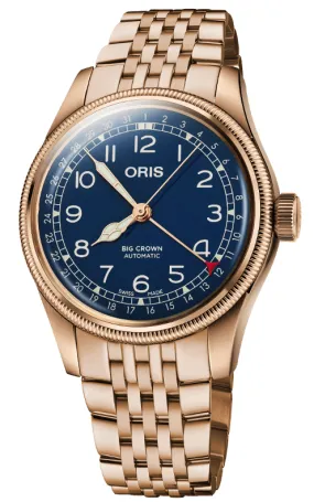 ORS Watch Big Crown Pointer Date Bronze Blue