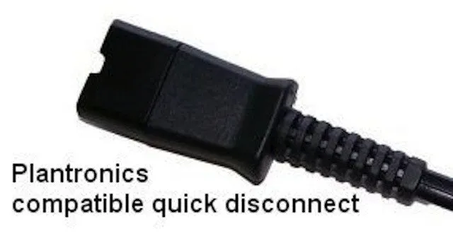 Plantronics QD Compatible 3.5MM cord - PLT QD to 3.5 MM Plug