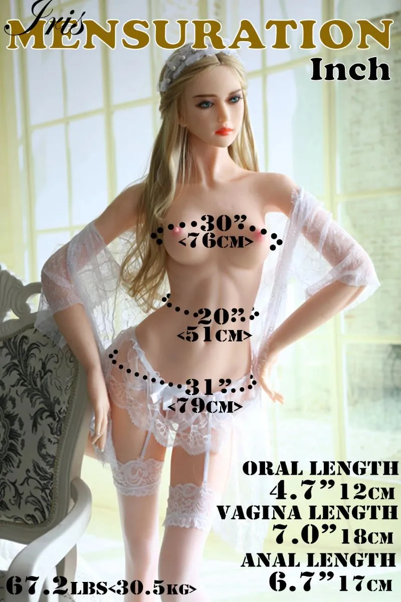 Realistic 148cm C-cup Blonde Sex Doll, 4'10 Exquisite Teen Girl Iris