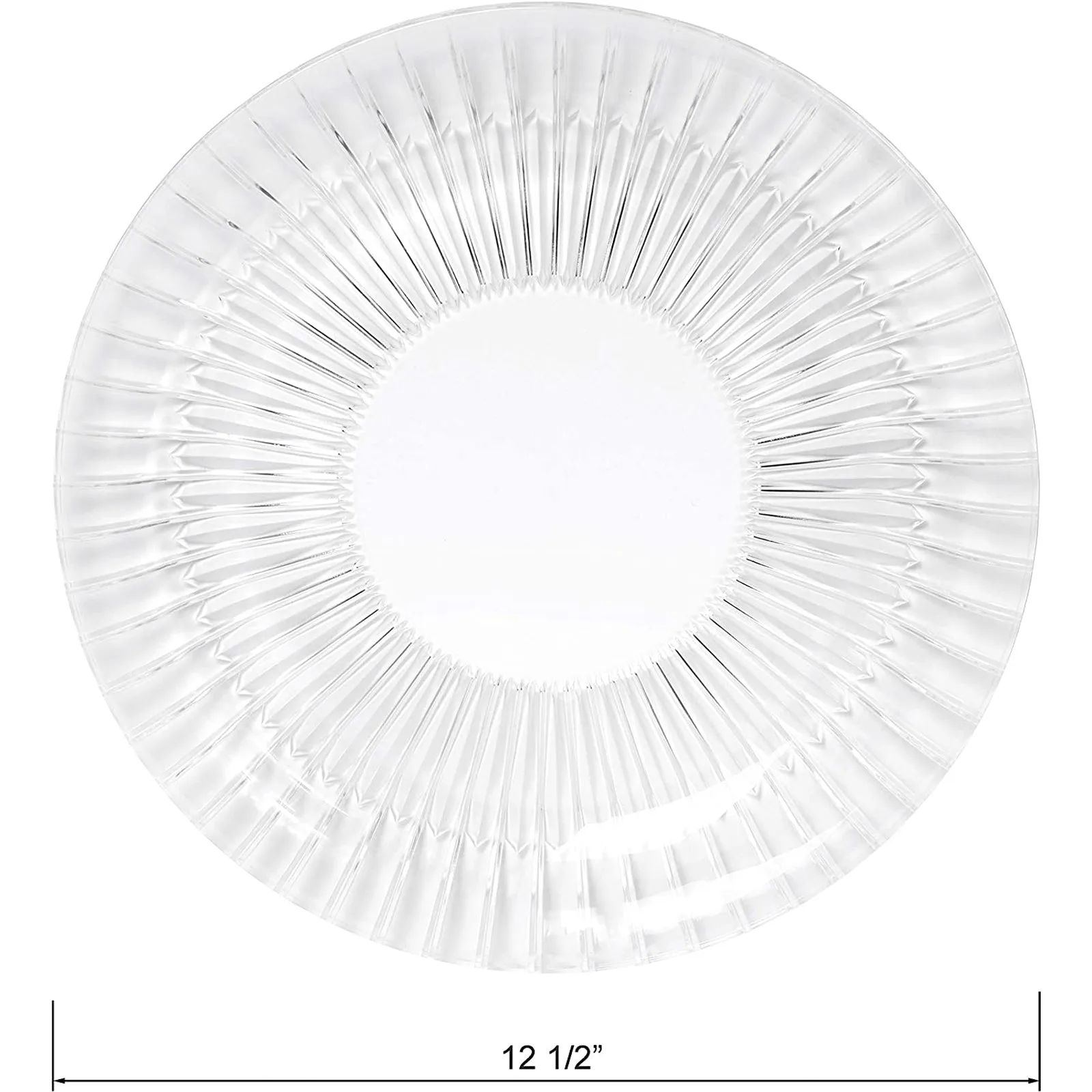 Red Co. Crystal Centerpiece Large Platter, Serving Platter, 12.5"