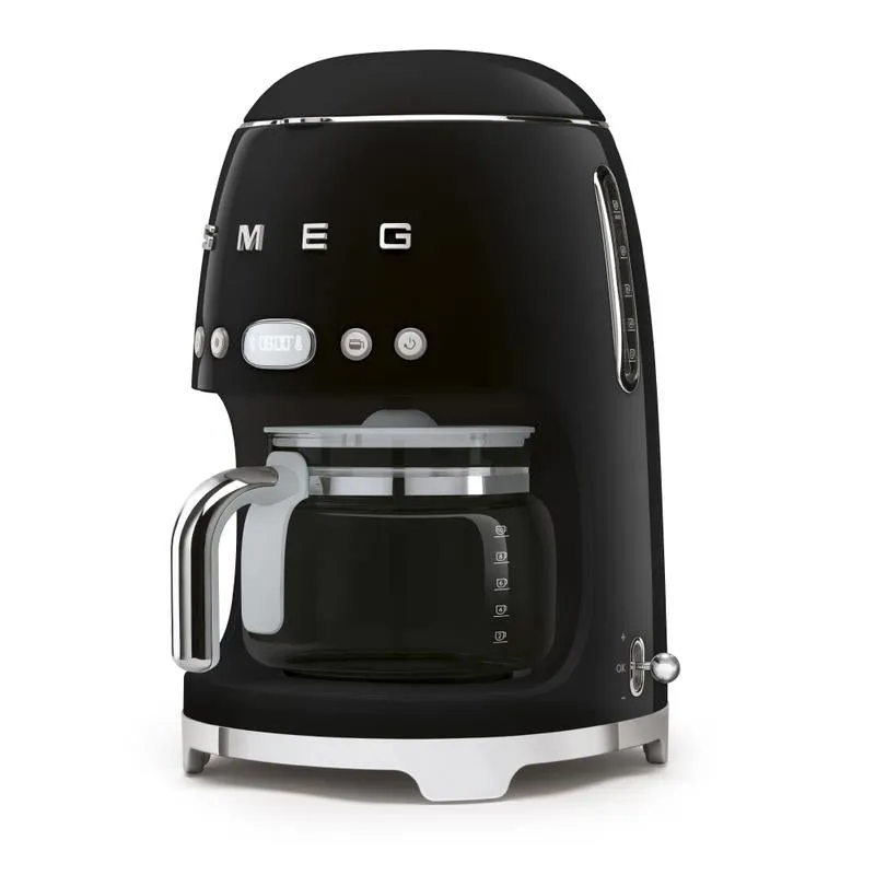 SMEG DCF02BLUK 50s Retro Style Drip Coffee Machine Black