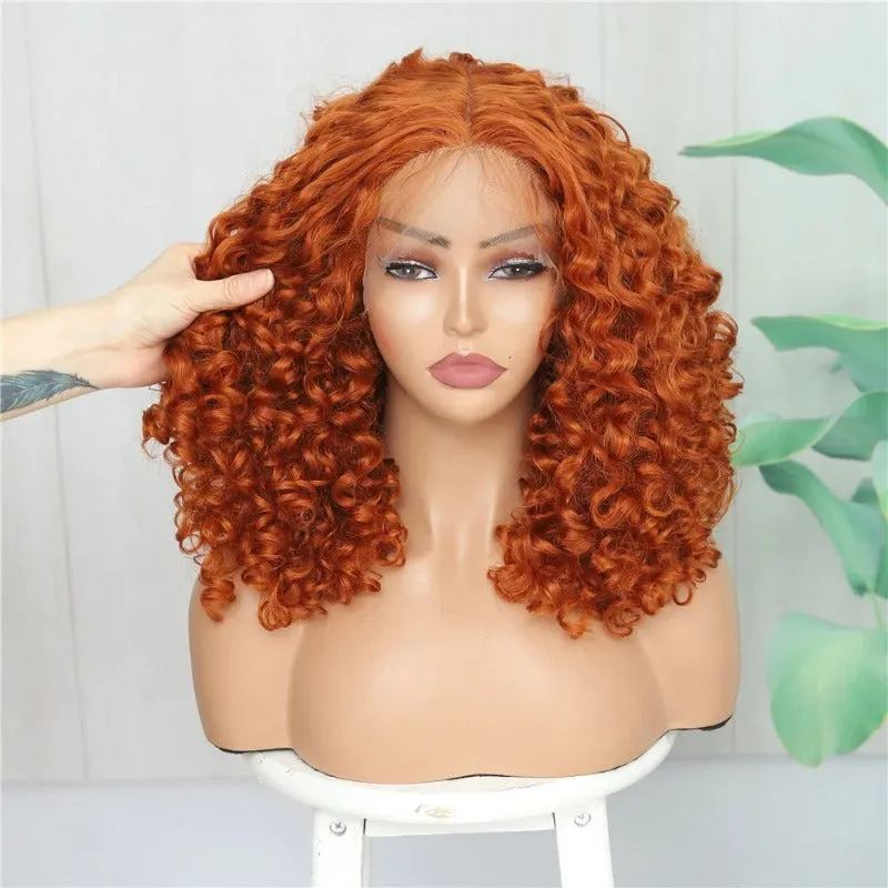 Swiss Lace Front Fluffy Curly Wigs